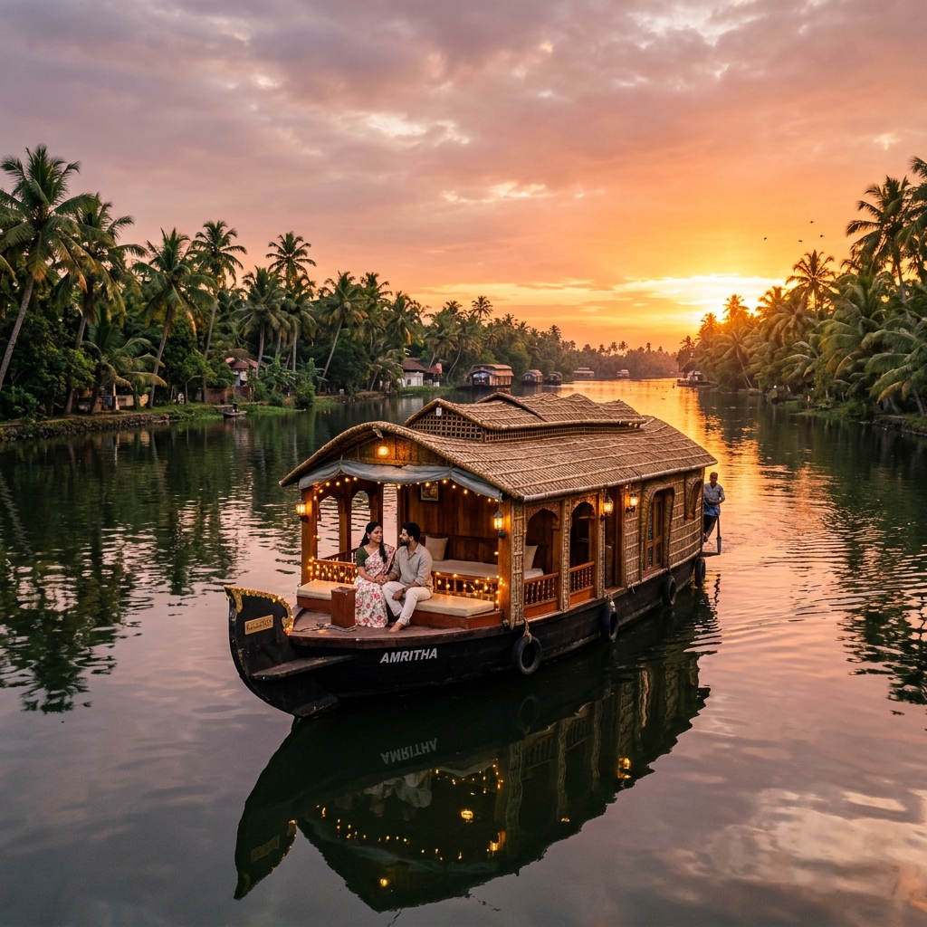 Houseboat on Kerala backwaters